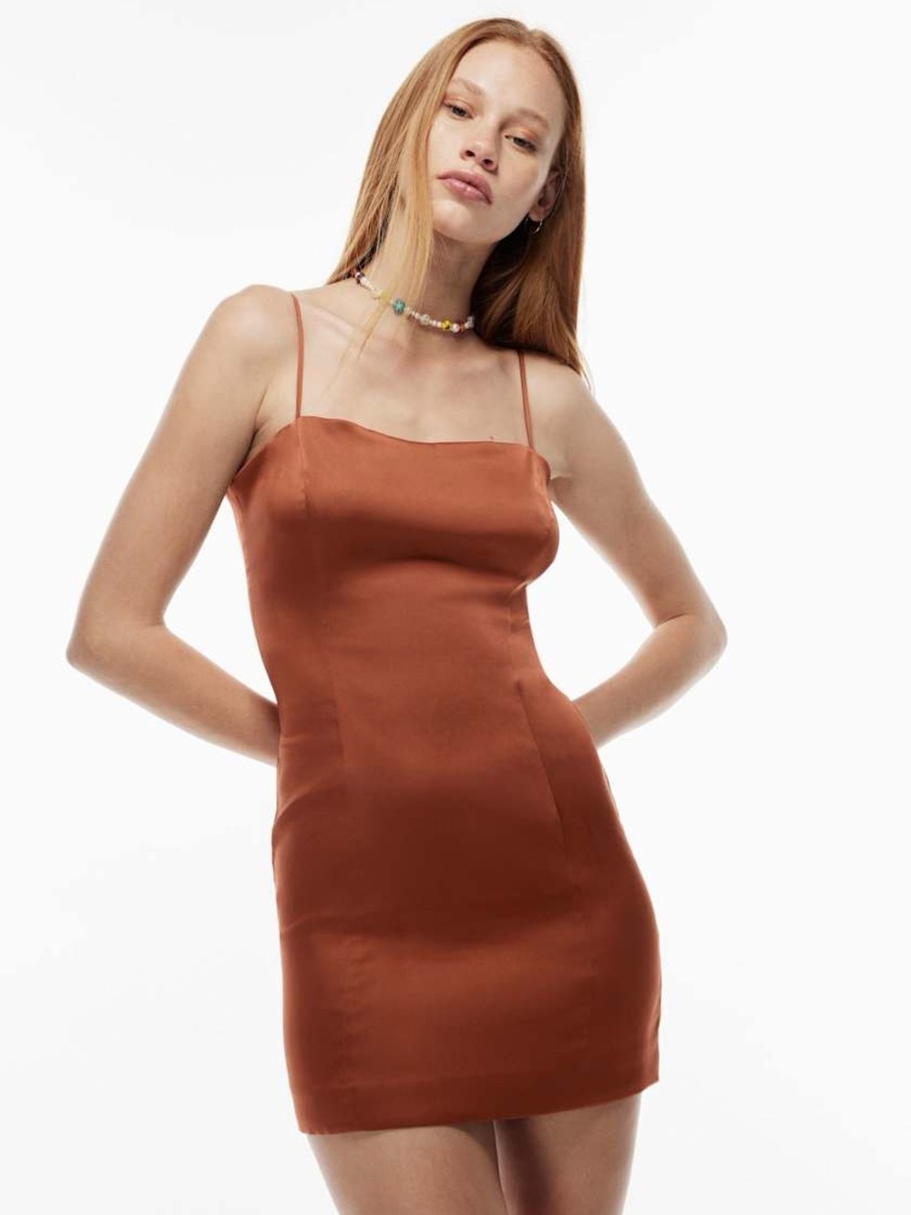 NWT Aritzia Sundeh Satin Mini Dress